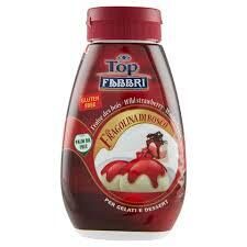 Gluten-free FABBRI sweet wild strawberry sauce for desserts, 165ml